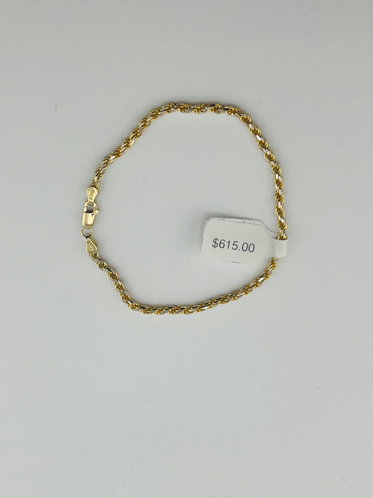 14k bracelet rope style