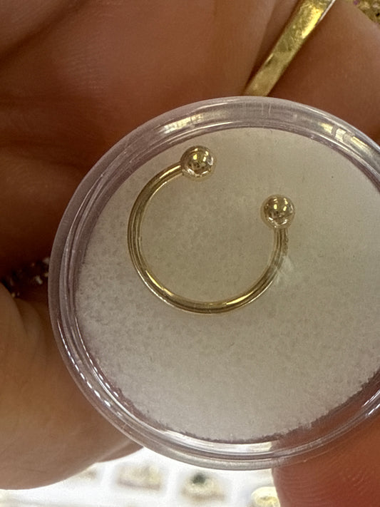 14k Septum piercing (nose)