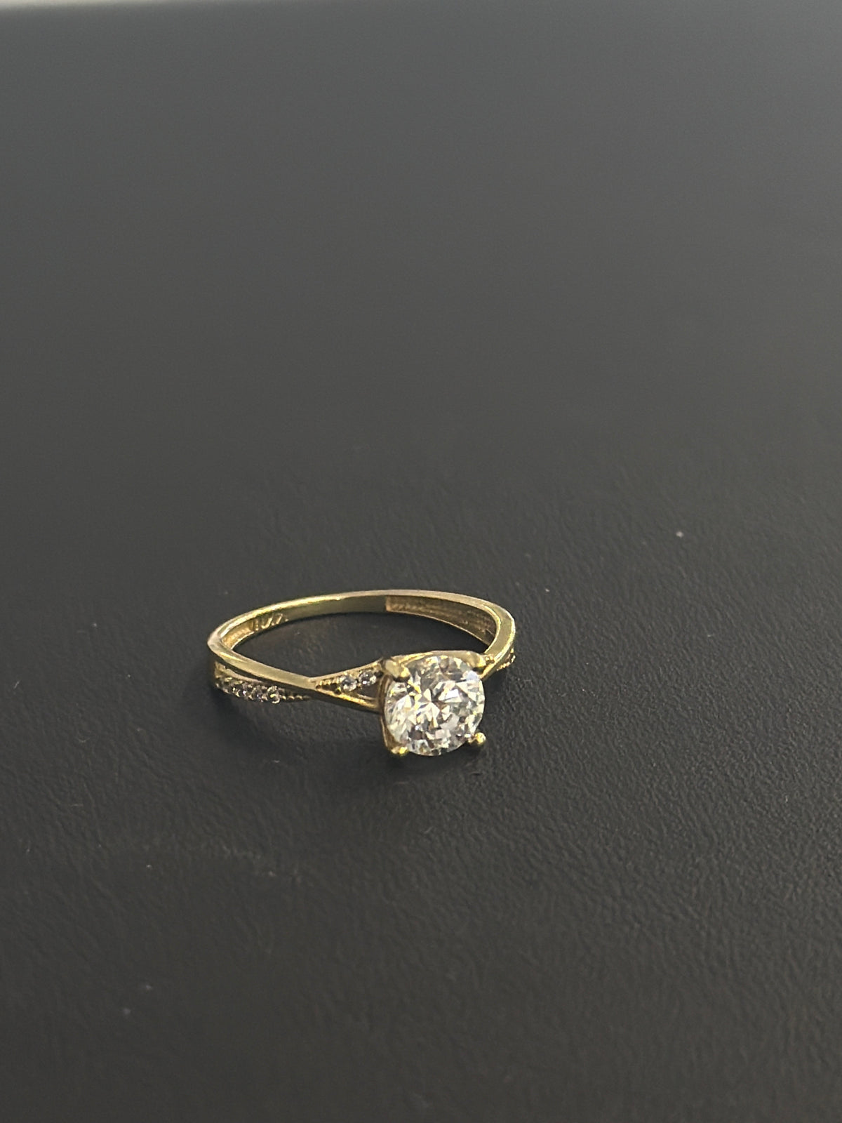 14k engagement ring branch style band