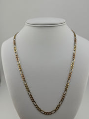 14k Figaro necklace 22' 4.3mm