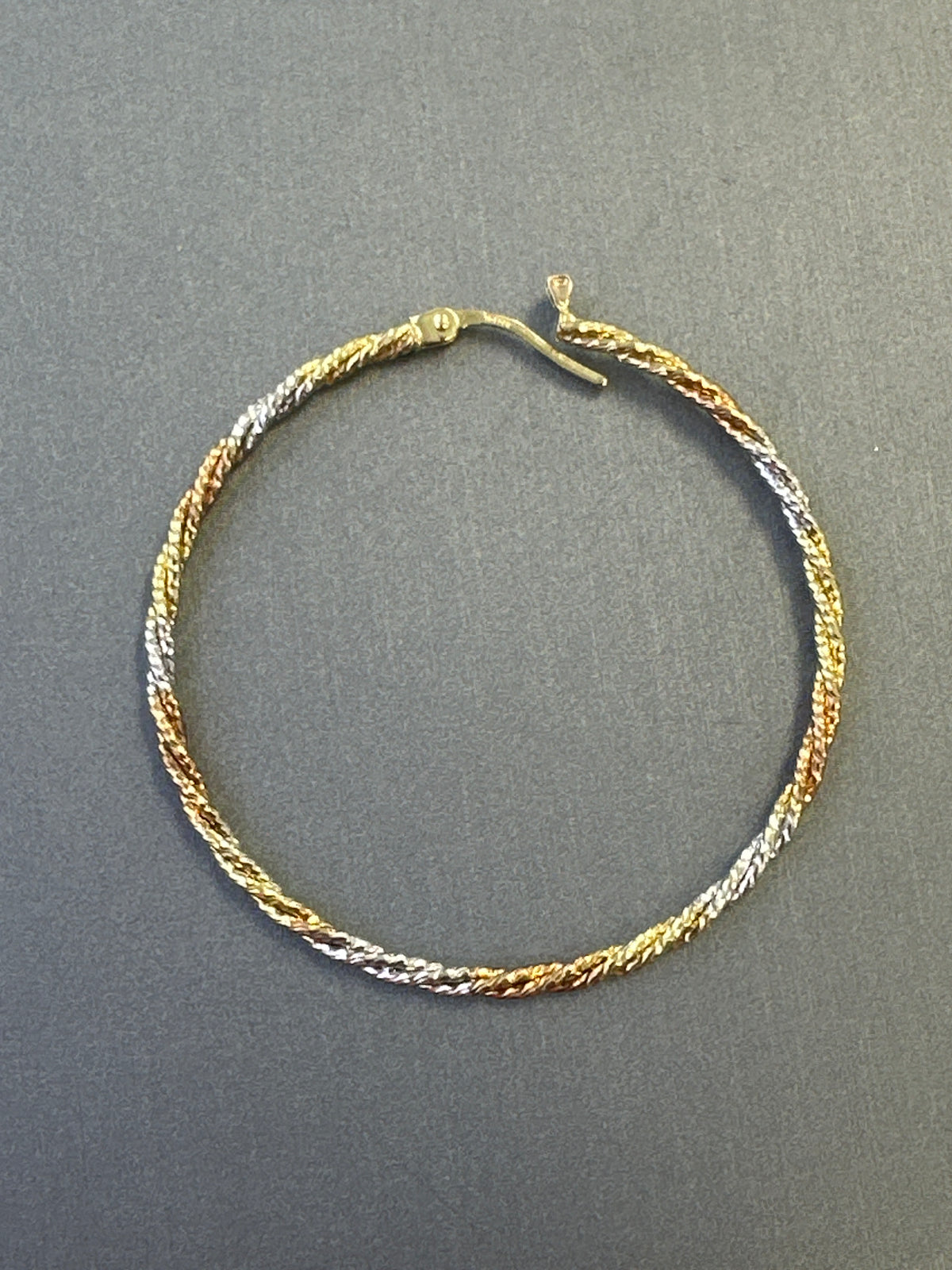 14k ladies hoops 3 color