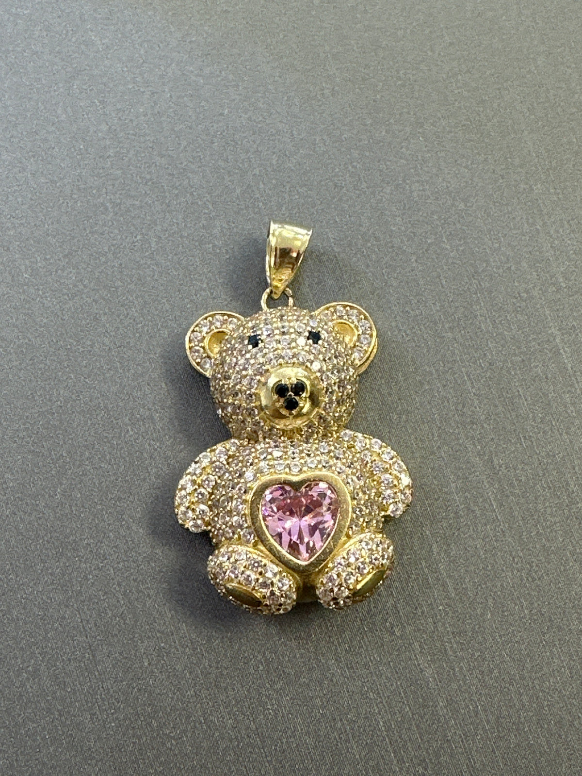 10k pendant teddy bear