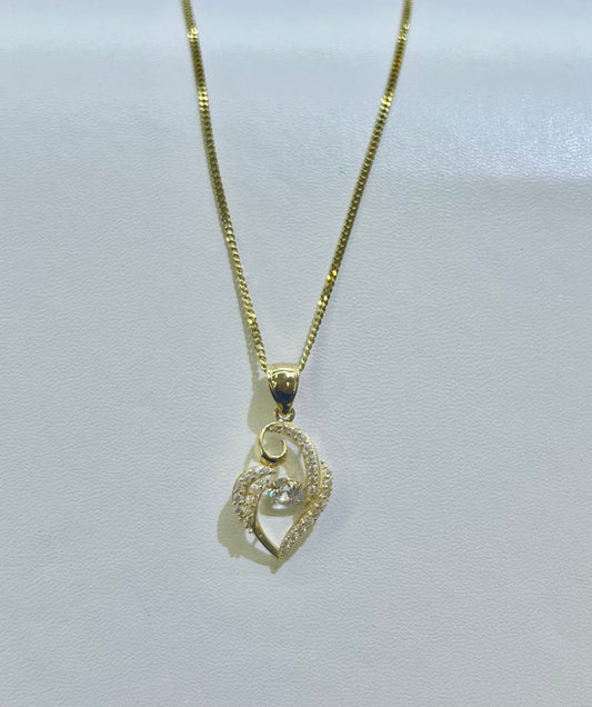 14k Moving Stone necklace