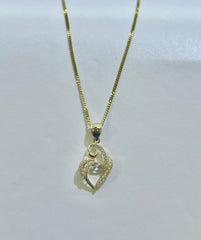 14k Moving Stone necklace