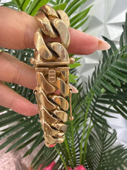 14k Solid cuban vip bracelet for men 127.7 grams 19mm