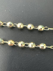 14k Rosary  yellow gold rosary rosario 24” necklace