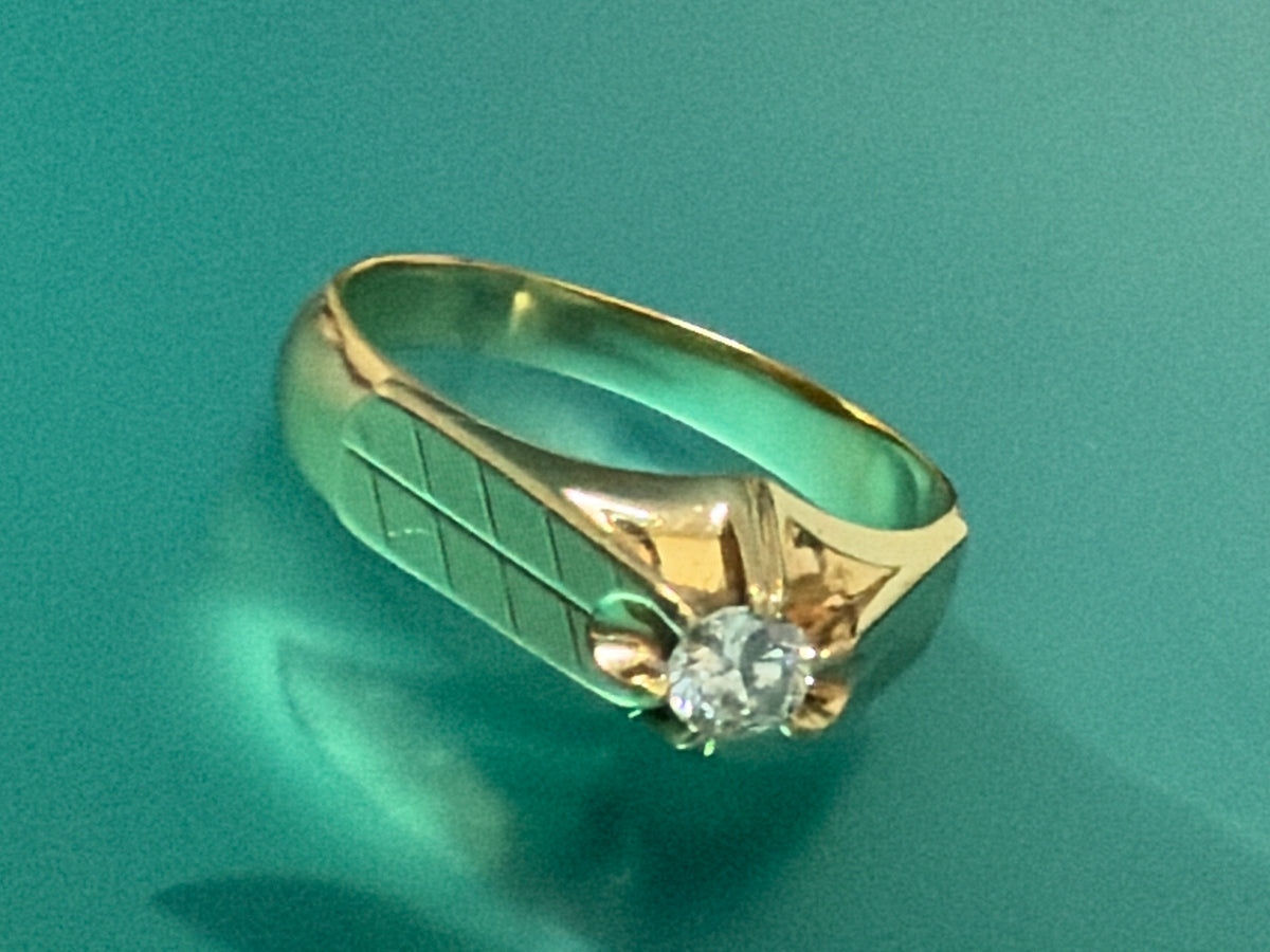 14k solitaire ring ladies engagement ring diamond