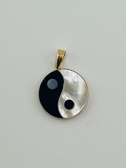 14k yin and yang jade