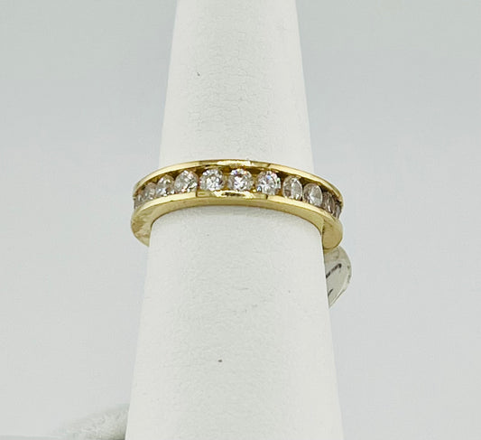 14k band with stones size 5.5