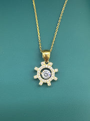 14k chain necklace 18” with pendant