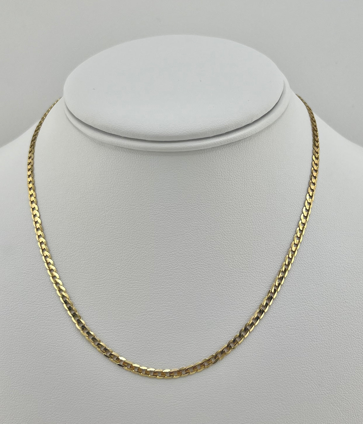 14k Necklace cuban style 16”