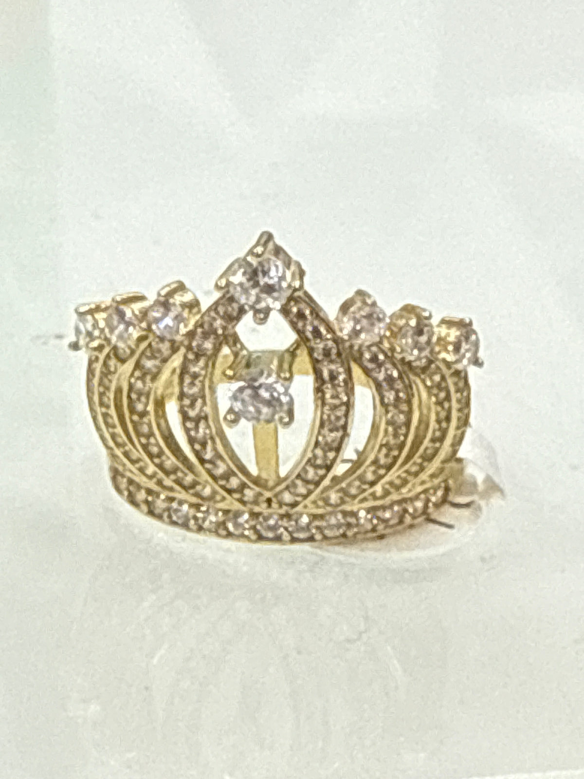 10k Small quince (15) crown ring