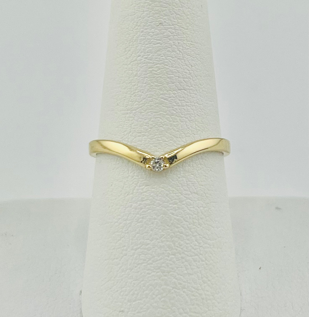 14k ring with a single stone