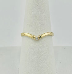 14k ring with a single stone