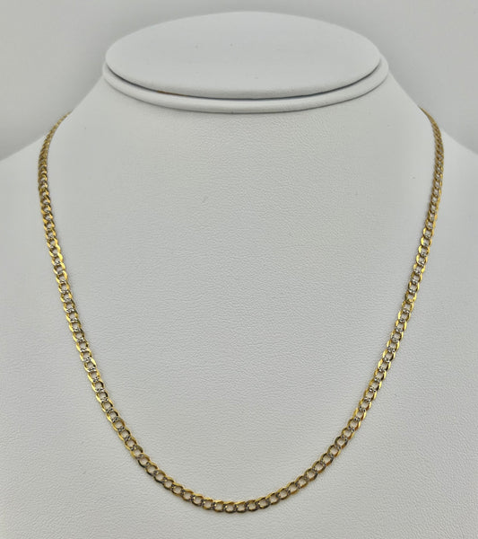 14k cuban style necklace 18”