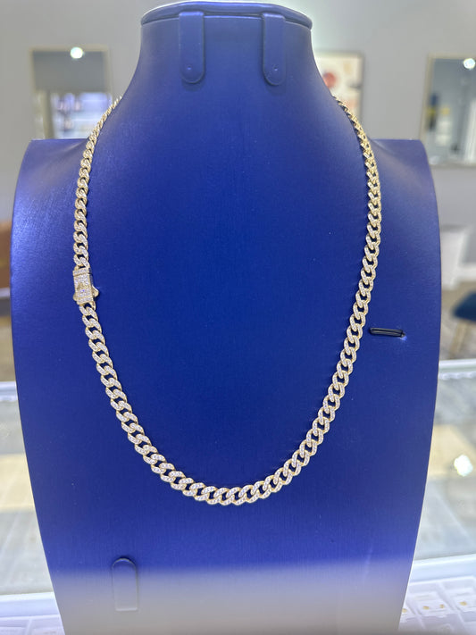 14k monaco necklace with stones 18”