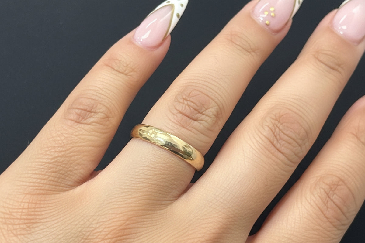 14k band aro plain 4mm 3.72g #8