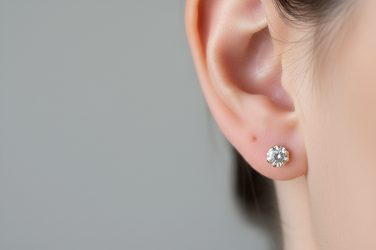 14k diamond studs earrings 0.50ct