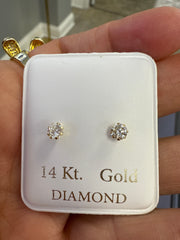 14k diamond studs earrings 0.50ct