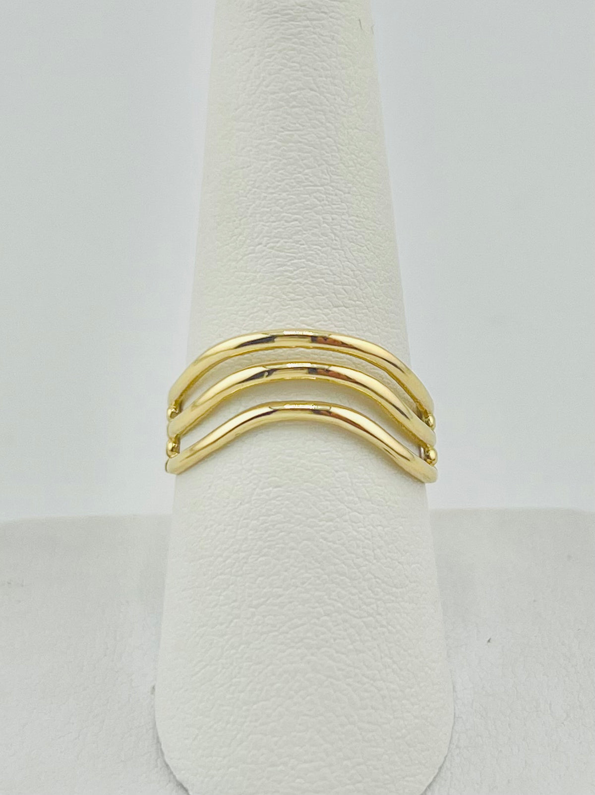 14k three band ring