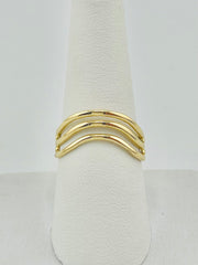 14k three band ring