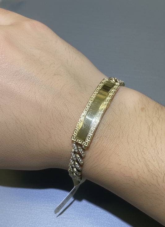 14k bracelet monaco with stones 8”