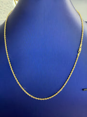 14k rope necklace chain 20” 6.61g 2mm