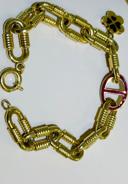 14k link bracelet