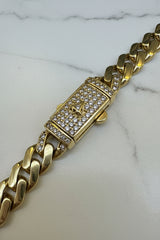 14k necklace monaco hollow 18” 7mm 17.73g