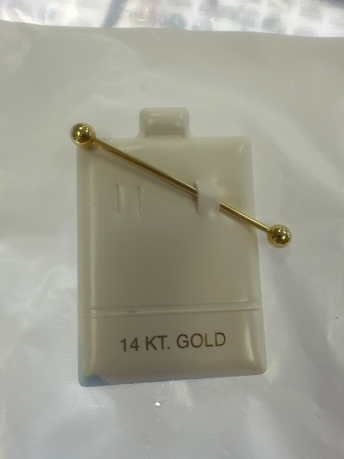 14k earring long piercing