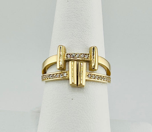 14k ring with stones