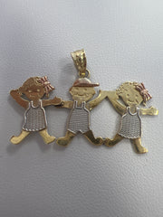 14k pendant 3 kids