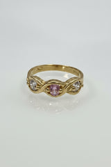 14k ring pink and white girls