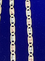 10k necklace valentino 20” 3mm 7.26g diamond cut