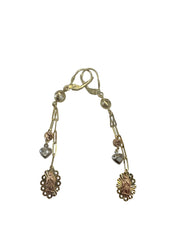 14k long virgen Guadalupe Earrings