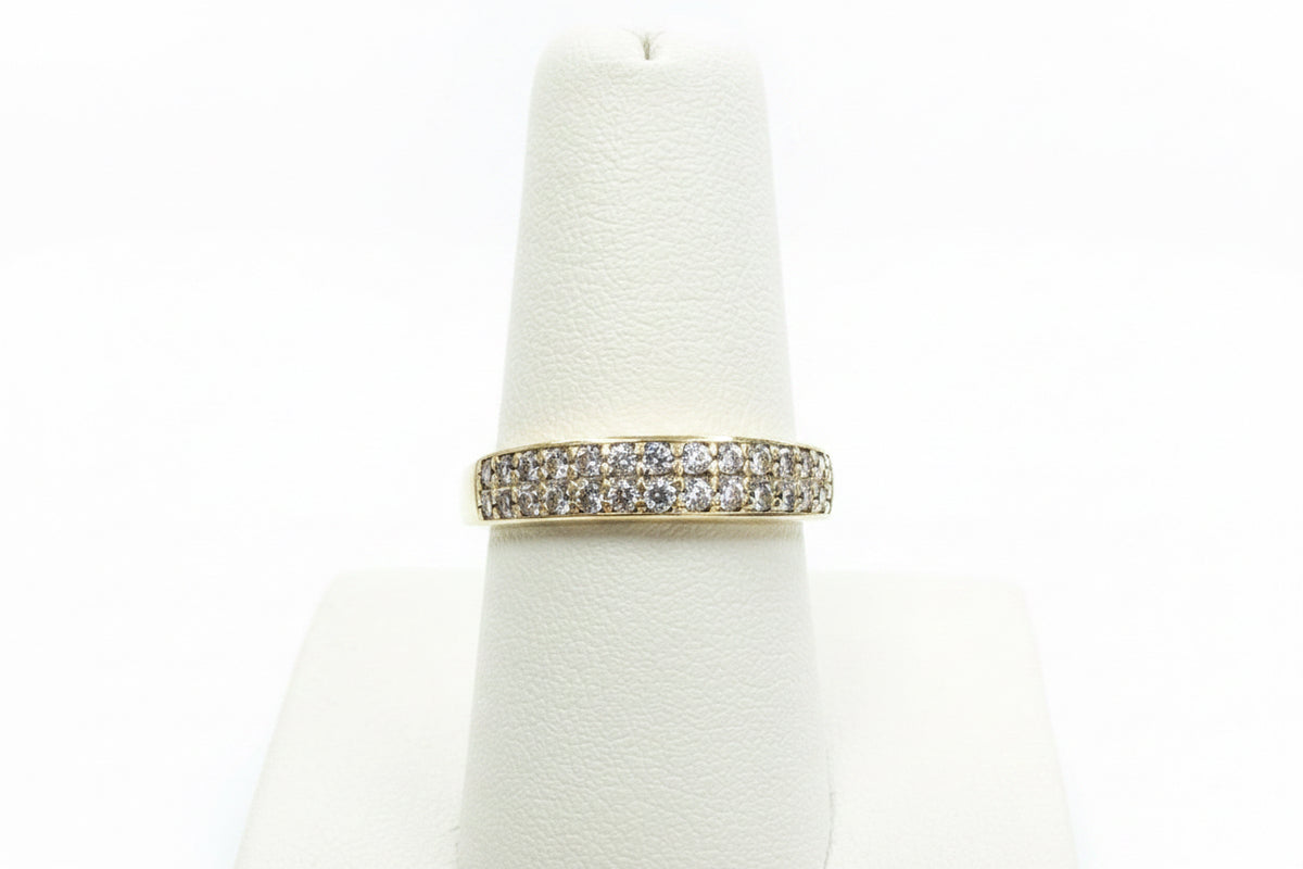 14k gold 0.35ct diamond ring band