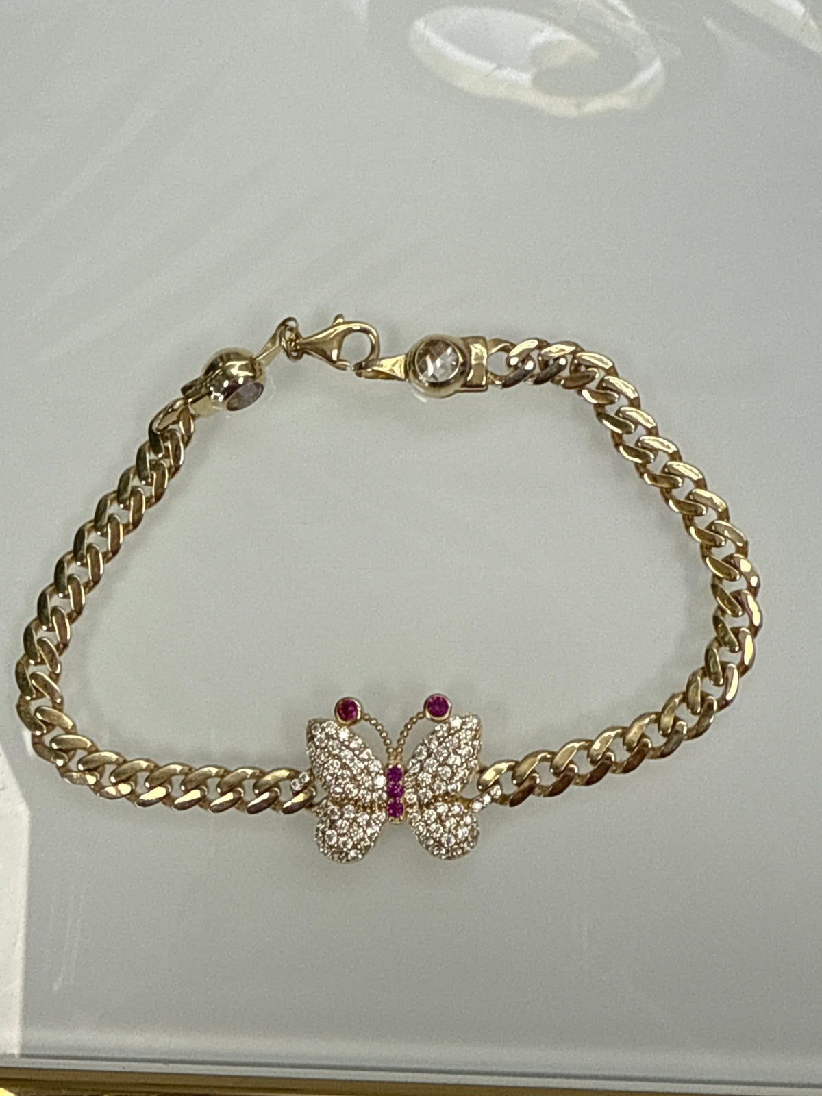 14k buterfly  bracelet