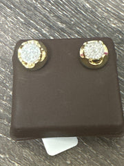 10k  Diamond Earring round