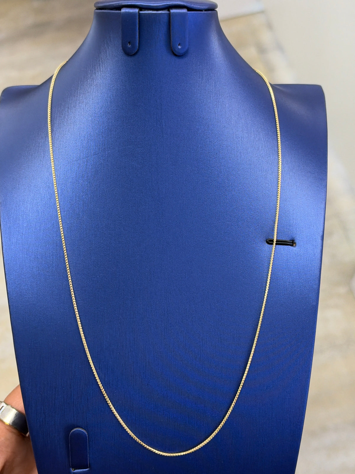 14k box chain necklace 22'