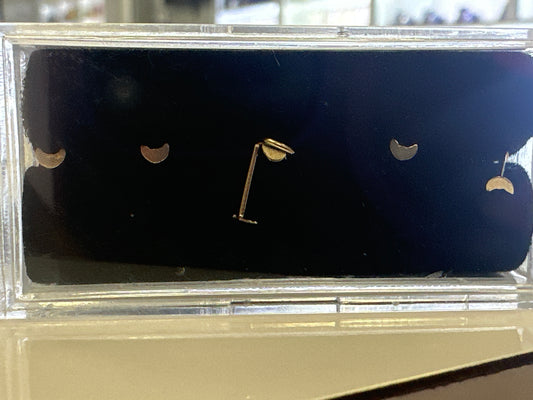 14k Nose earring moon