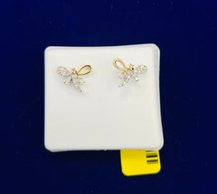 10k diamond dragonfly earrings 0.20ct