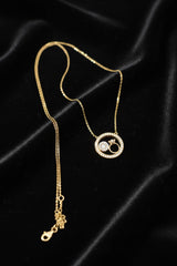 14k necklace infinity choker with 2 hearts l, the perfect gift for that loved one.