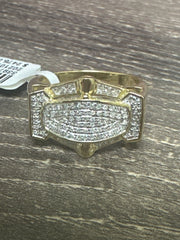 10k diamond ring men