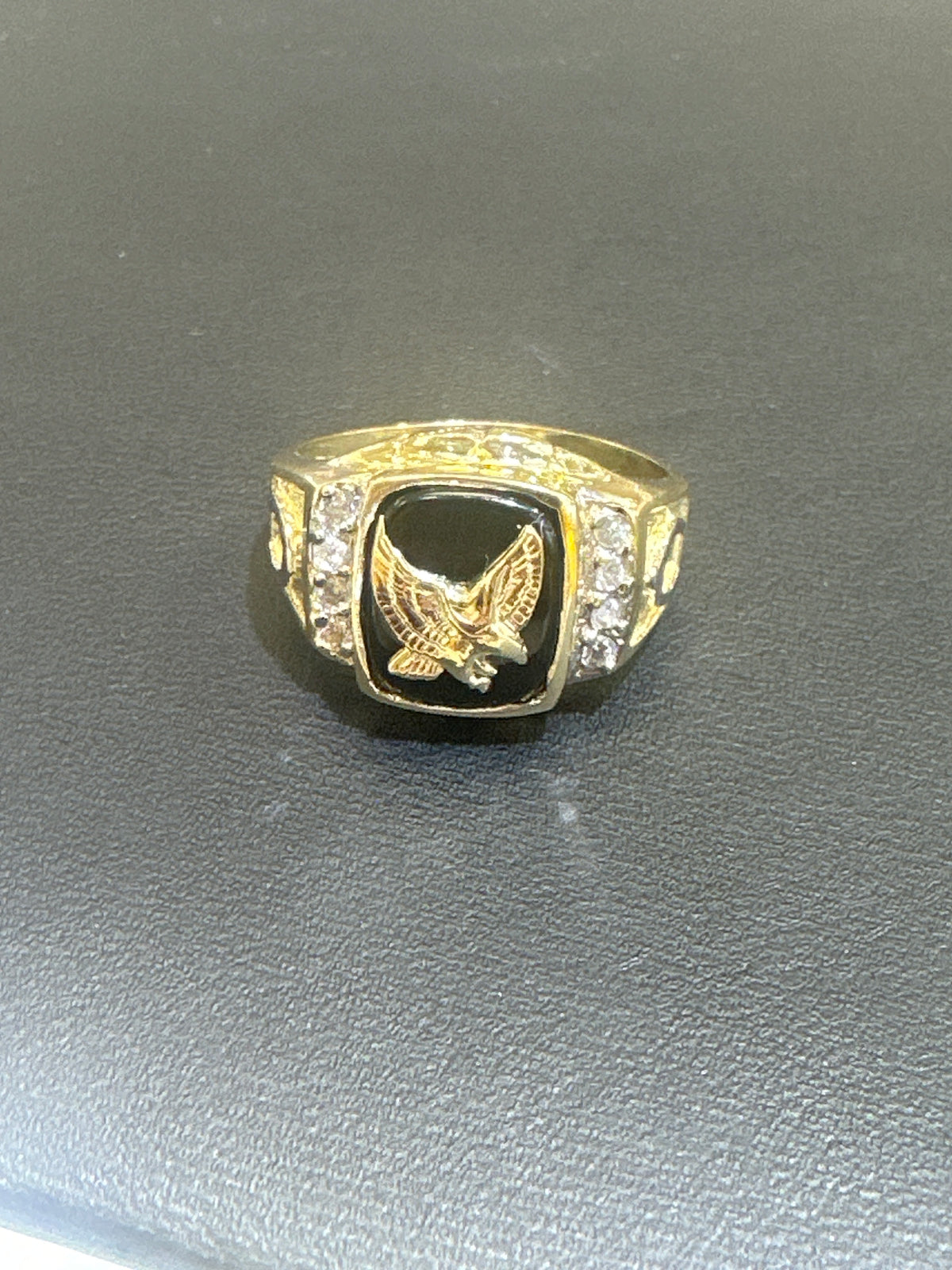 14k ring men red stone
