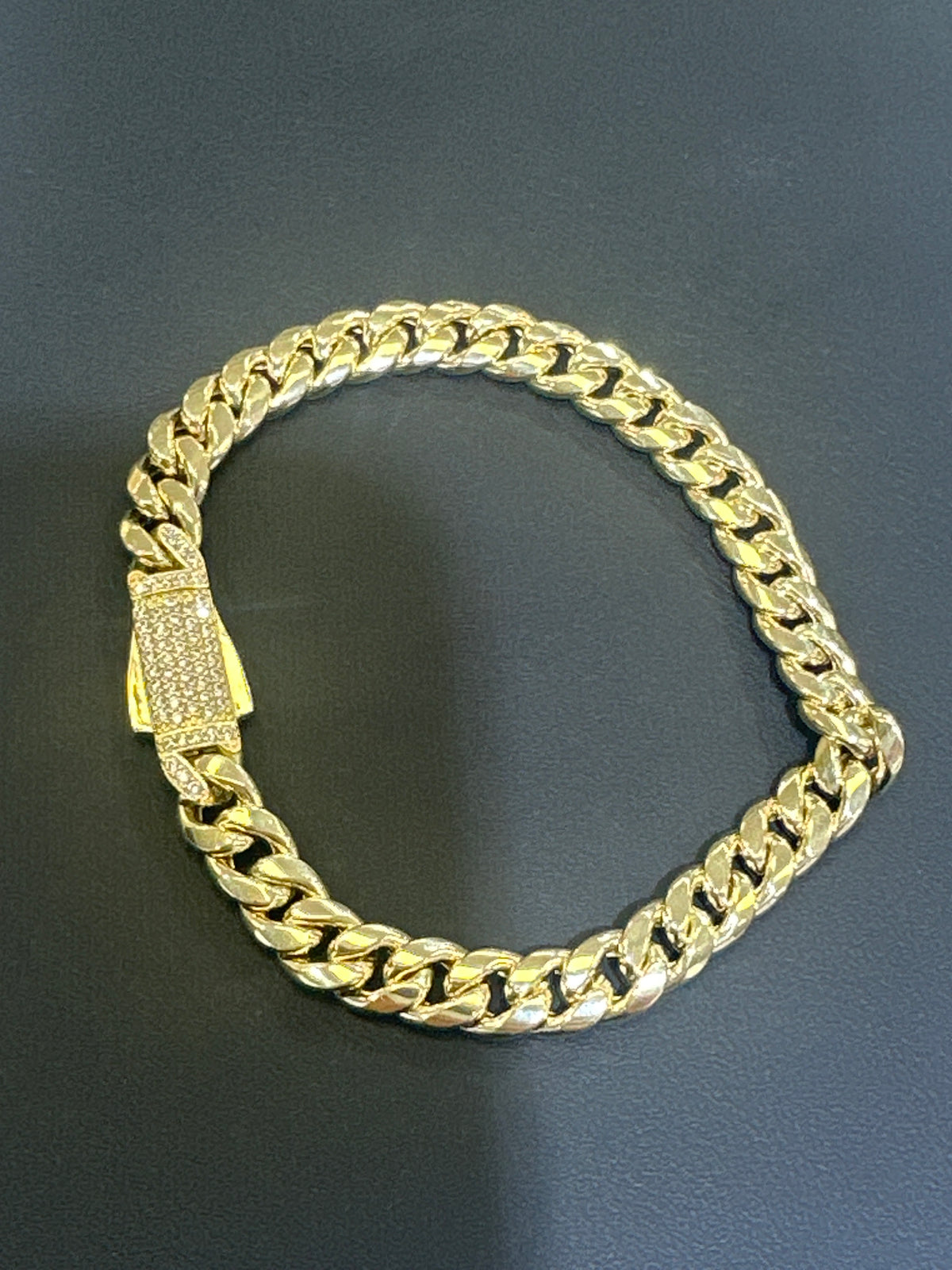 14k Monaco bracelet 7 1/2 long