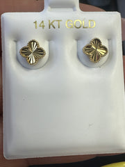 14k Stunning flower earrings