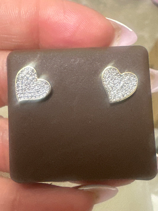 10k  heart Diamond Earring 0.20ct