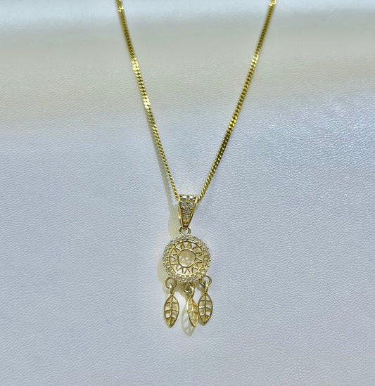 14k Dreamcatcher necklace