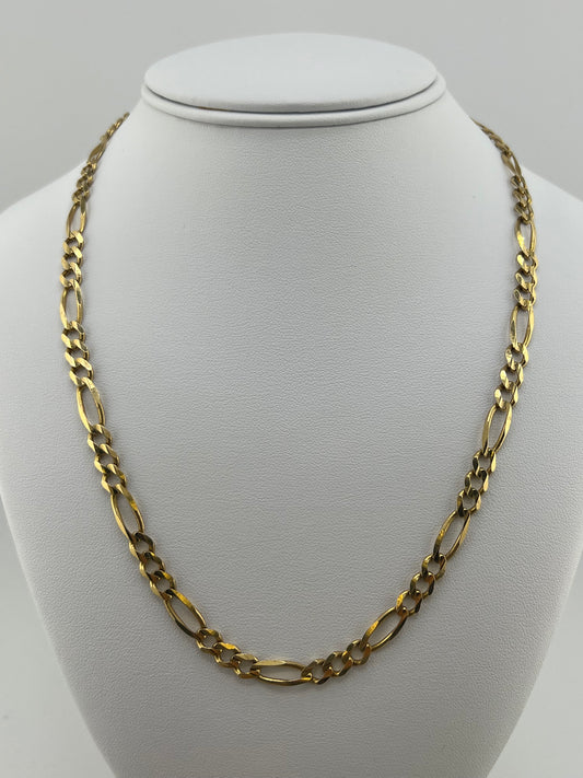 14k Necklace figaro style 20”