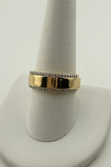 14k gold and diamonds band aro men .33CT
